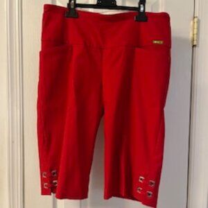 Swing Control Funky Red Golf Pants - size 6